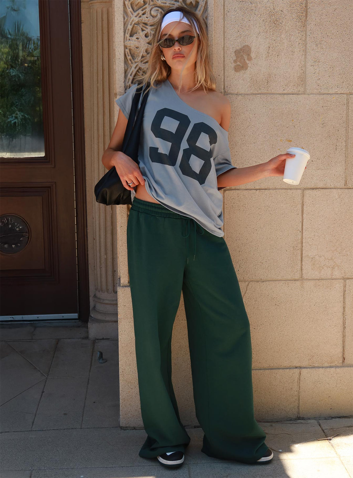 All Day Straight Leg Sweatpants Green