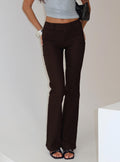 Kinkirk Flared Pants Chocolate Tall