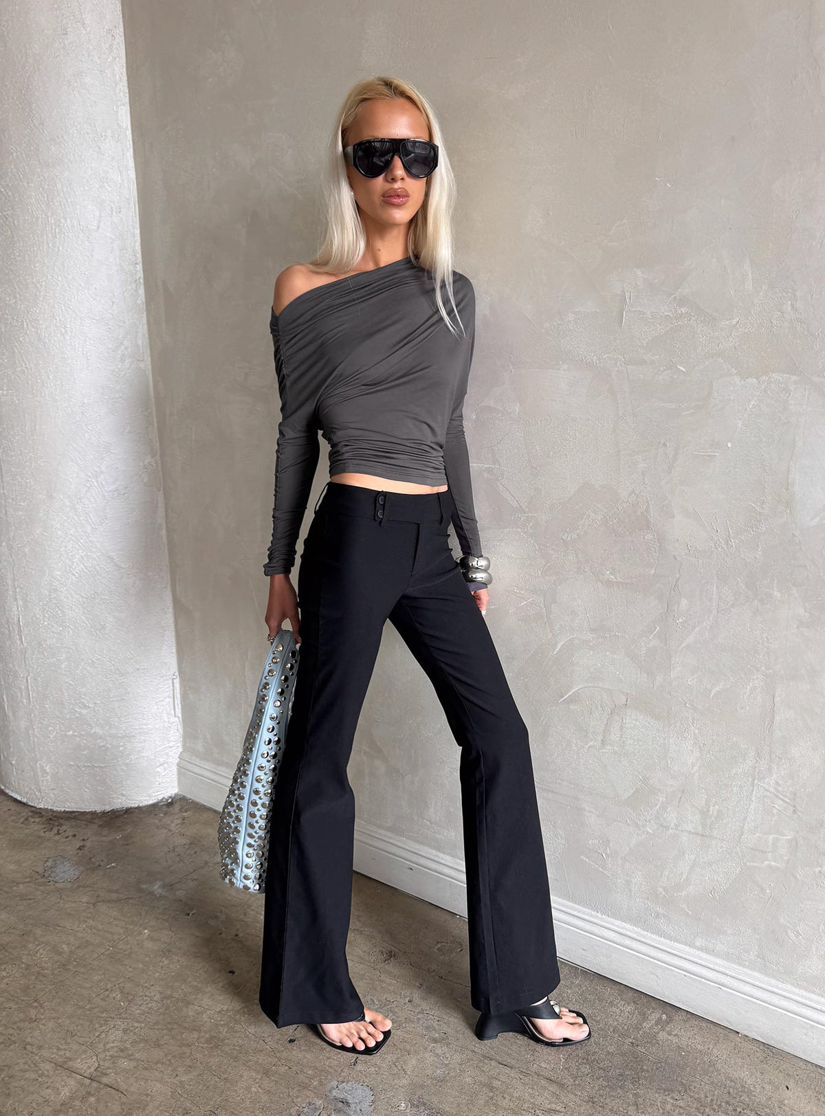 Kinkirk Flared Pants Black