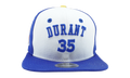9FIFTY Golden State Warriors Home Durant Snapback Hat Youth White / Blue NE1174