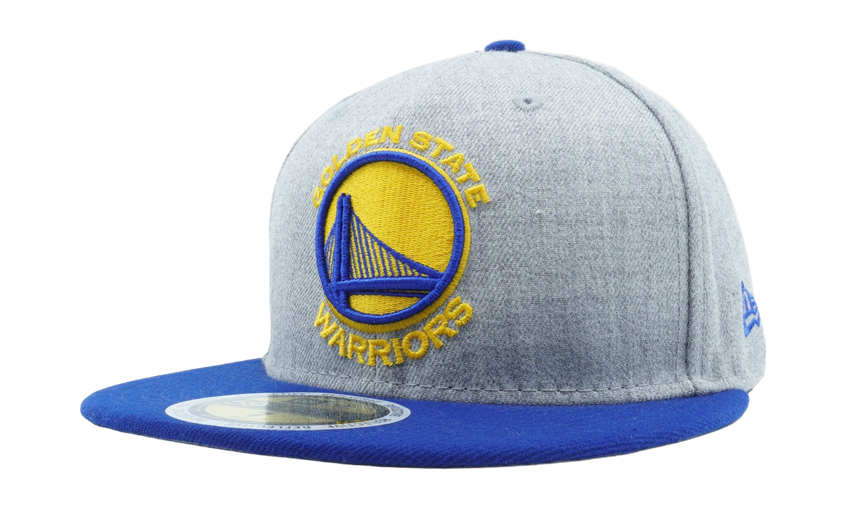 59FIFTY Golden State Warriors Western Conference Fitted Hat Gray Denim / Blue - Brim NE1125