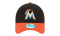9FORTY Miami Marlins 2Tone The League Adjustable Hat Black / Burnt Orange - Brim NE557