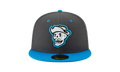 59FIFTY Las Vegas Aviators Theme Night Fitted Hat Dark Grey / Blue - Visor NE723