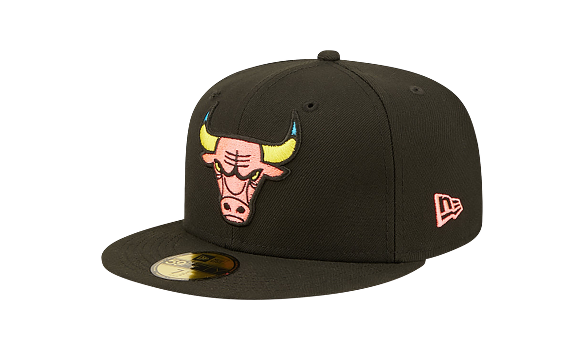 59FIFTY Chicago Bulls Pink Glow Fitted Hat Walnut / Pink - Brim NE1058