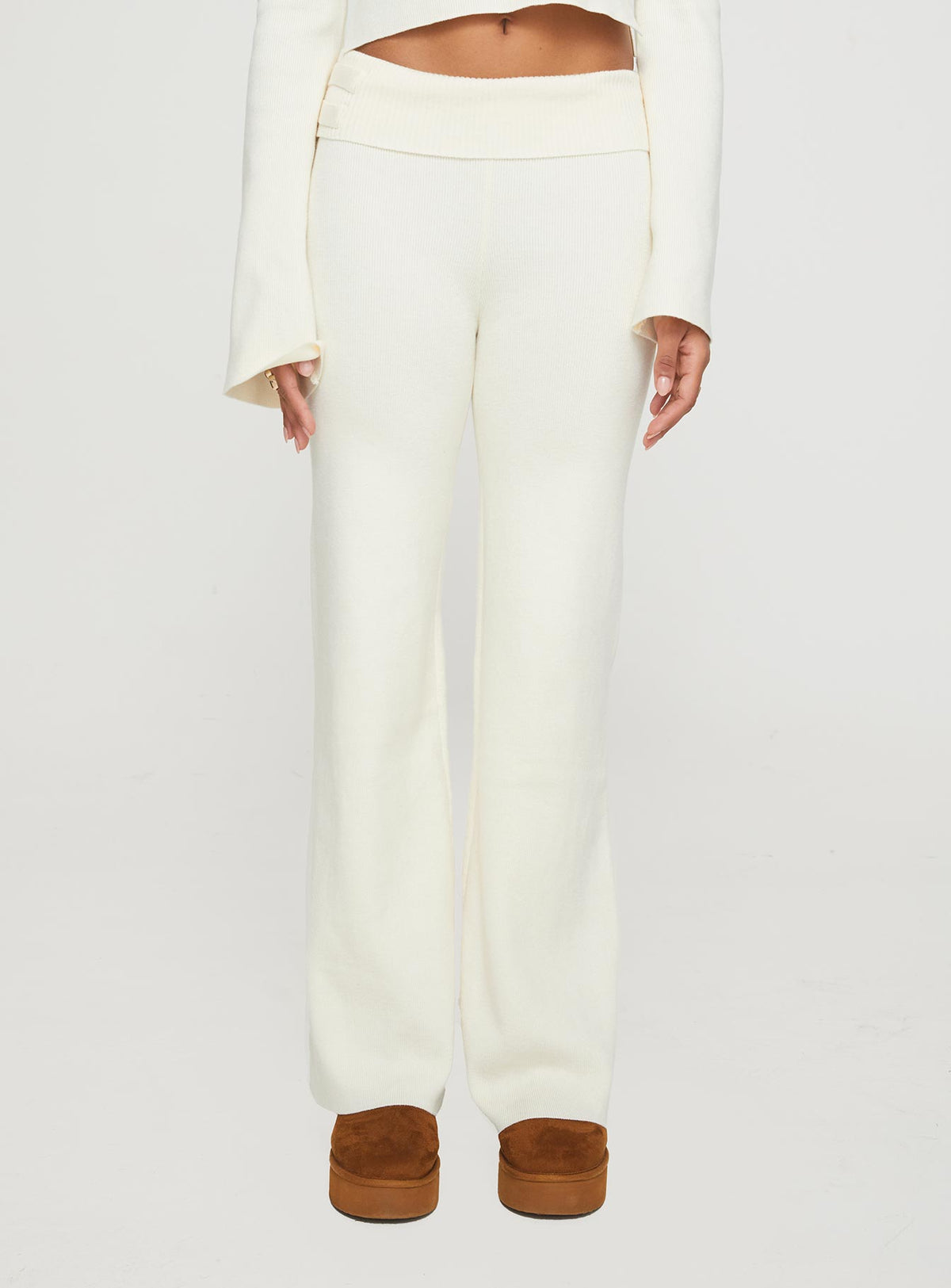 Try Me Knit Pants Cream