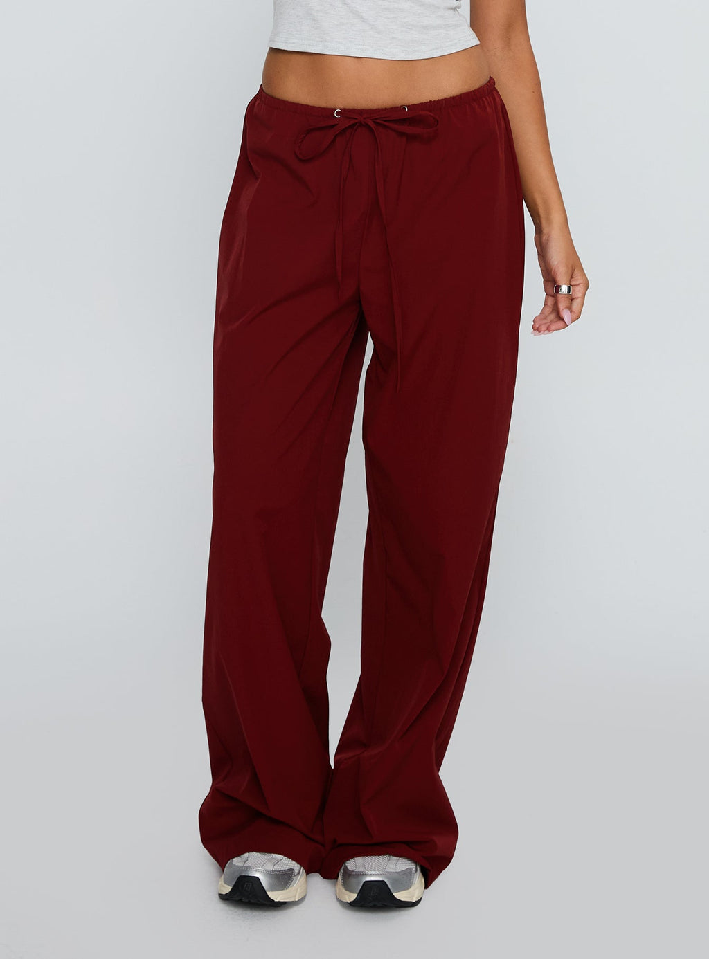 Jubel Wide Leg Pants Red