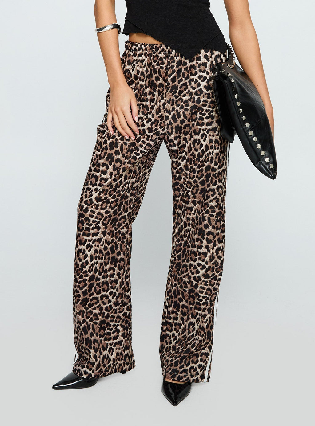 Buzzer Track Pants Leopard