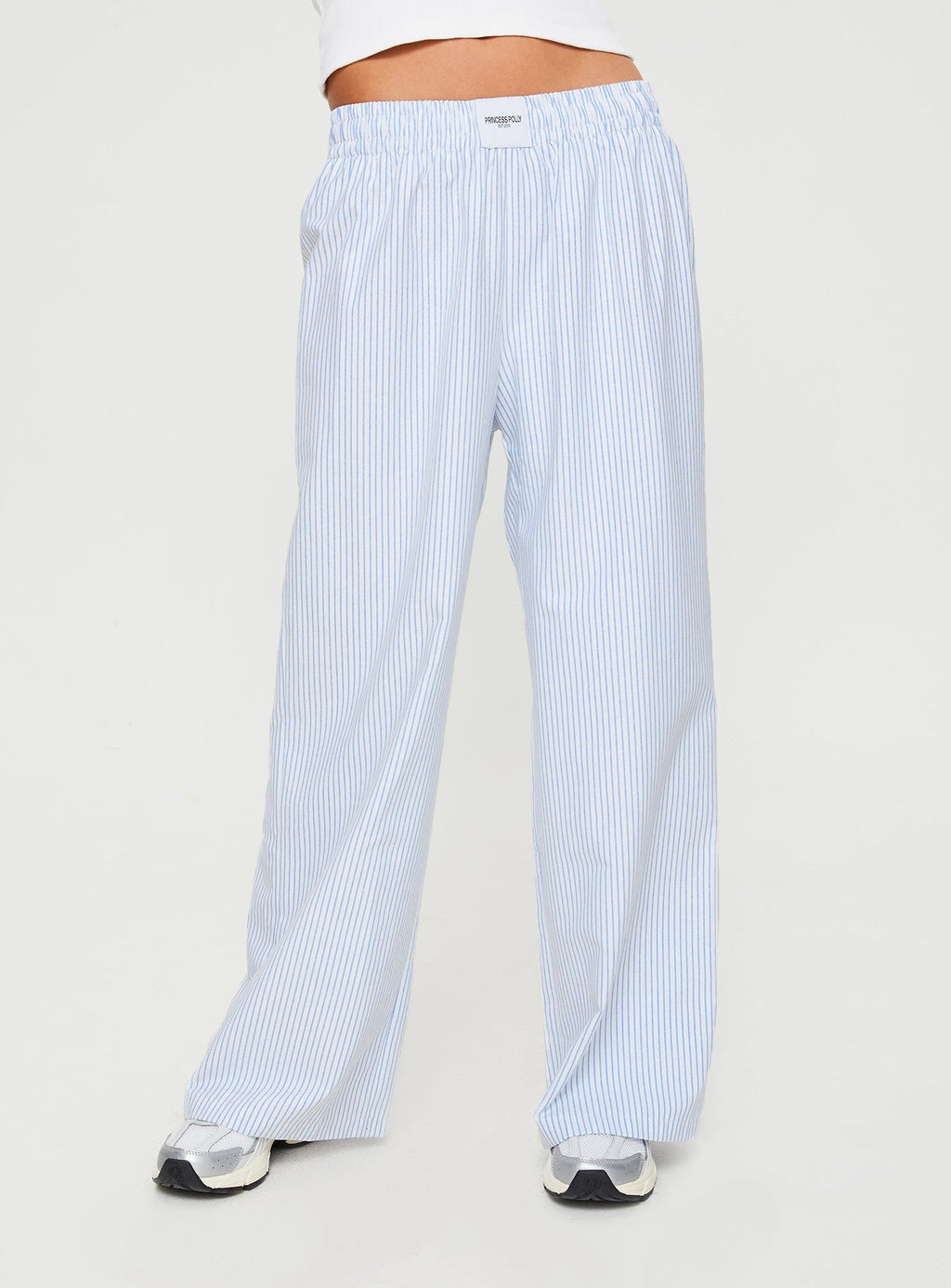 Beach House Pants Blue Stripe