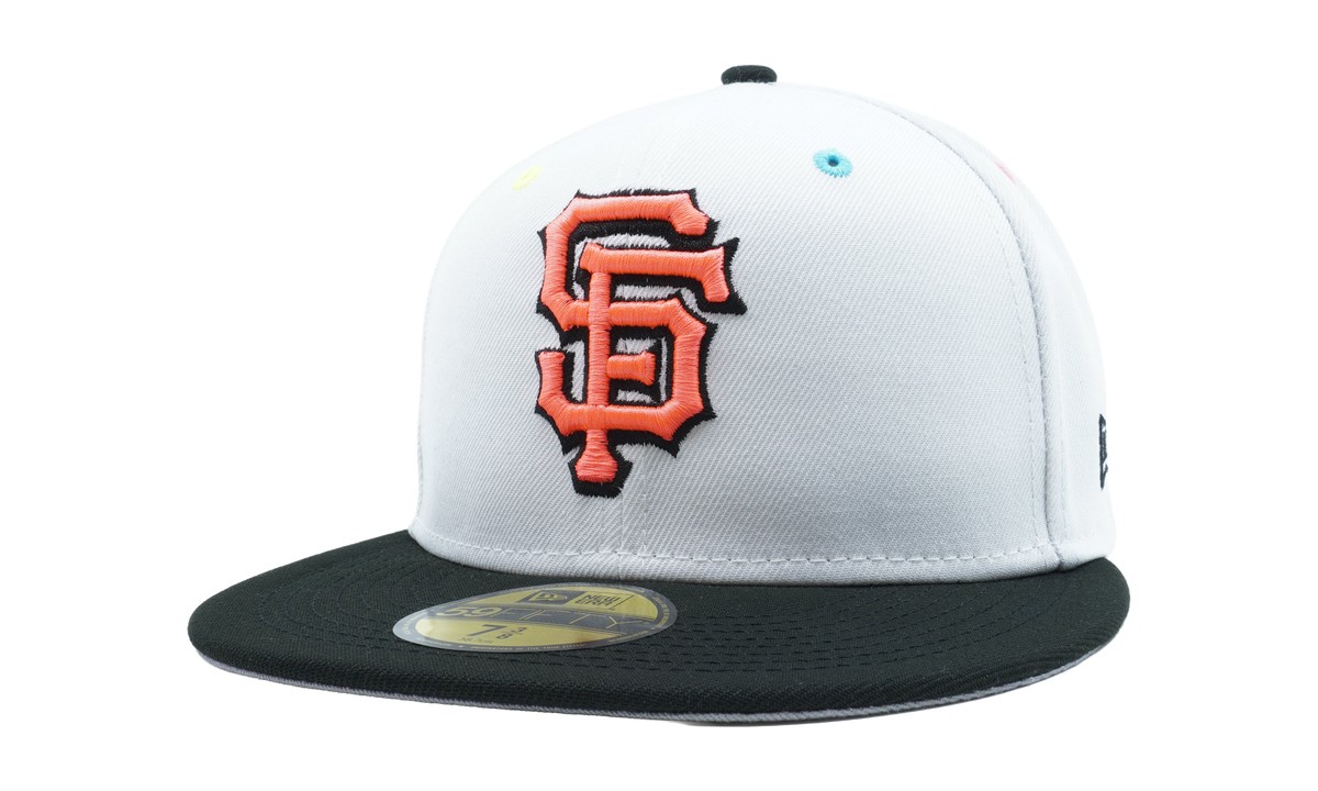 59FIFTY San Francisco Giants 2014 World Series Fitted Hat White / Black - Brim / Grey - Under Brim NE832