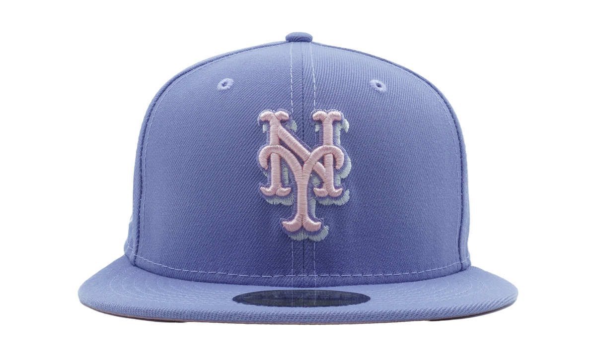 59FIFTY New York Mets 2015 World Series Fitted Hat Lavender NE1070