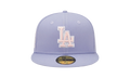 59FIFTY Los Angeles Dodgers 75th World Series Fitted Hat Lavender NE1069