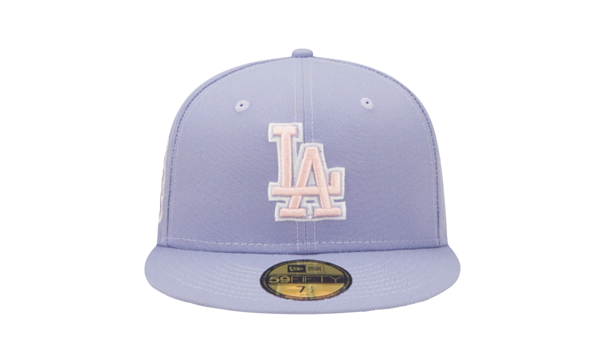 59FIFTY Los Angeles Dodgers 75th World Series Fitted Hat Lavender NE1069