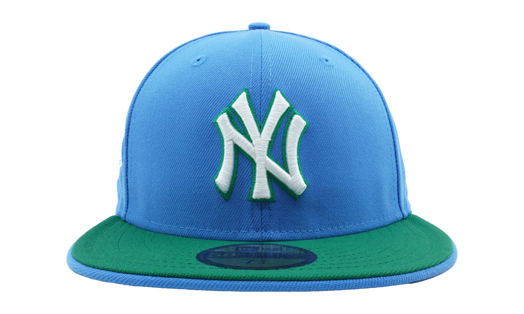 59FIFTY New York Yankees 1999 World Series Fitted Hat Sky Blue / Green - Brim / Sky Blue - Under Brim NE1106