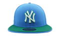 59FIFTY New York Yankees 1999 World Series Fitted Hat Sky Blue / Green - Brim / Sky Blue - Under Brim NE1106