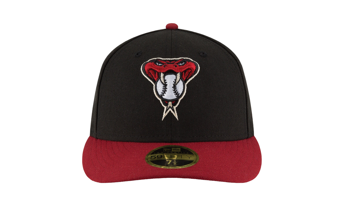59FIFTY Arizona Diamondbacks 2017 Low Profile Authentic Fitted Hat Black / Red - Brim NE964
