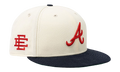59FIFTY MLB ATLANTA BRAVES FITTED HAT ERIC EMANUEL - Cream/ Navy EE429