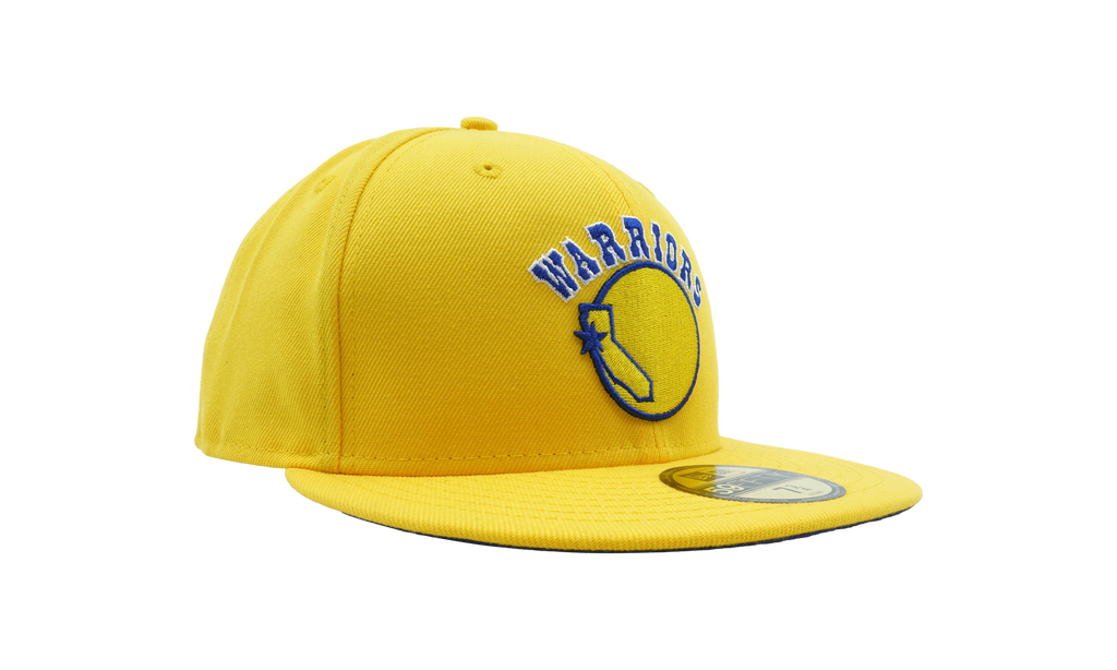 59FIFTY Golden State Warriors Classics Night Hardwood Fitted Hat Yellow NE706