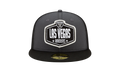 59FIFTY Las Vegas Raiders 2021 Draft Fitted Hat Graphite / Black - Brim NE783