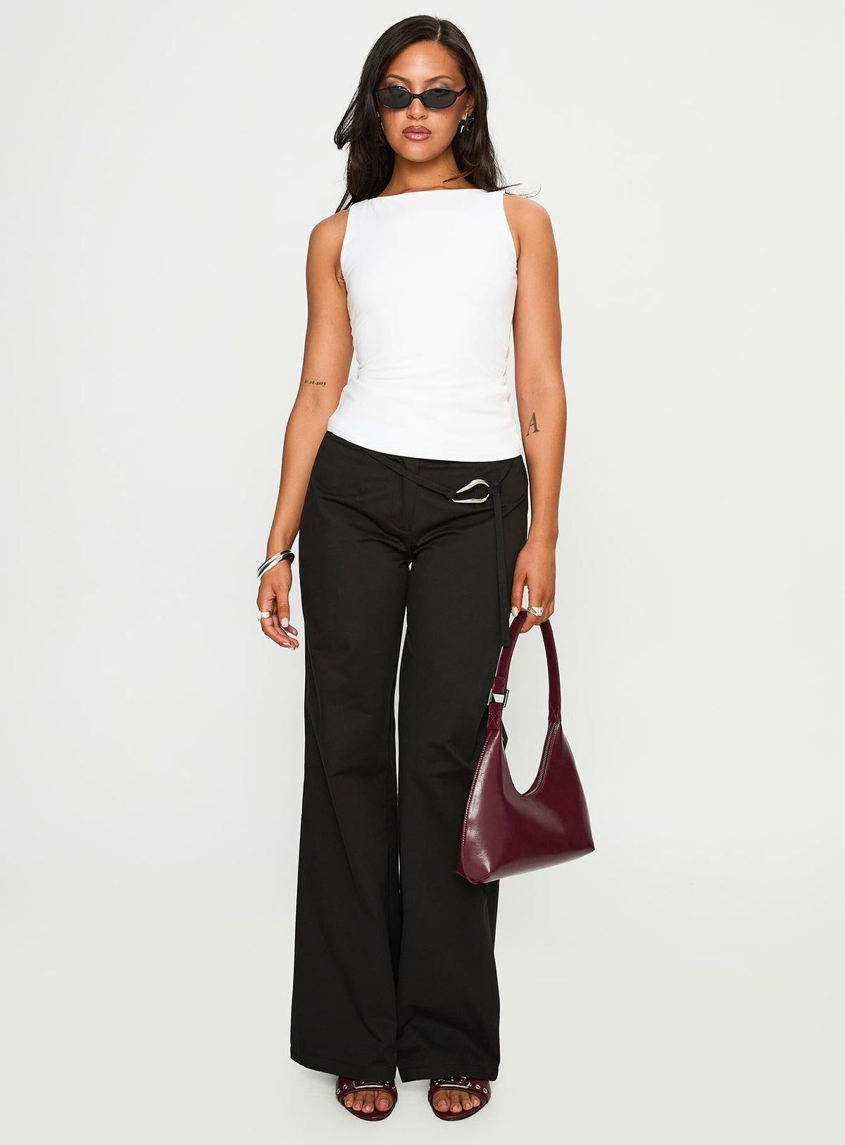 Lucetta Wide Leg Pant Black