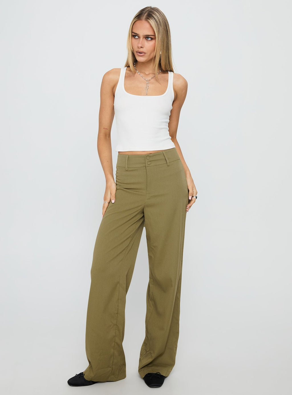 Alaina Pants Olive