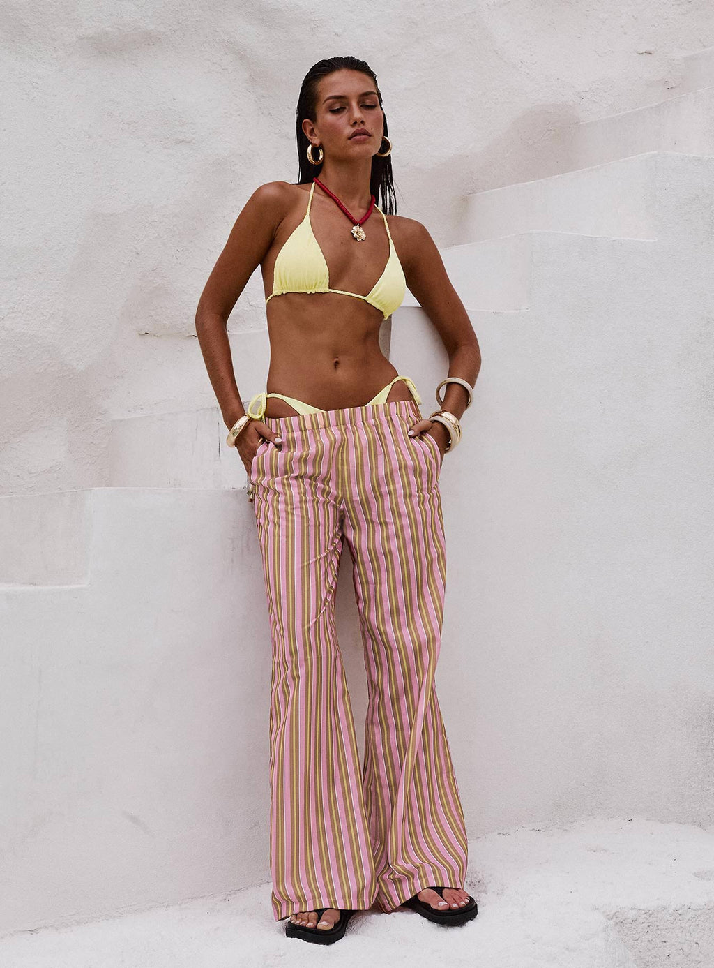 Taja Pants Pink Stripe