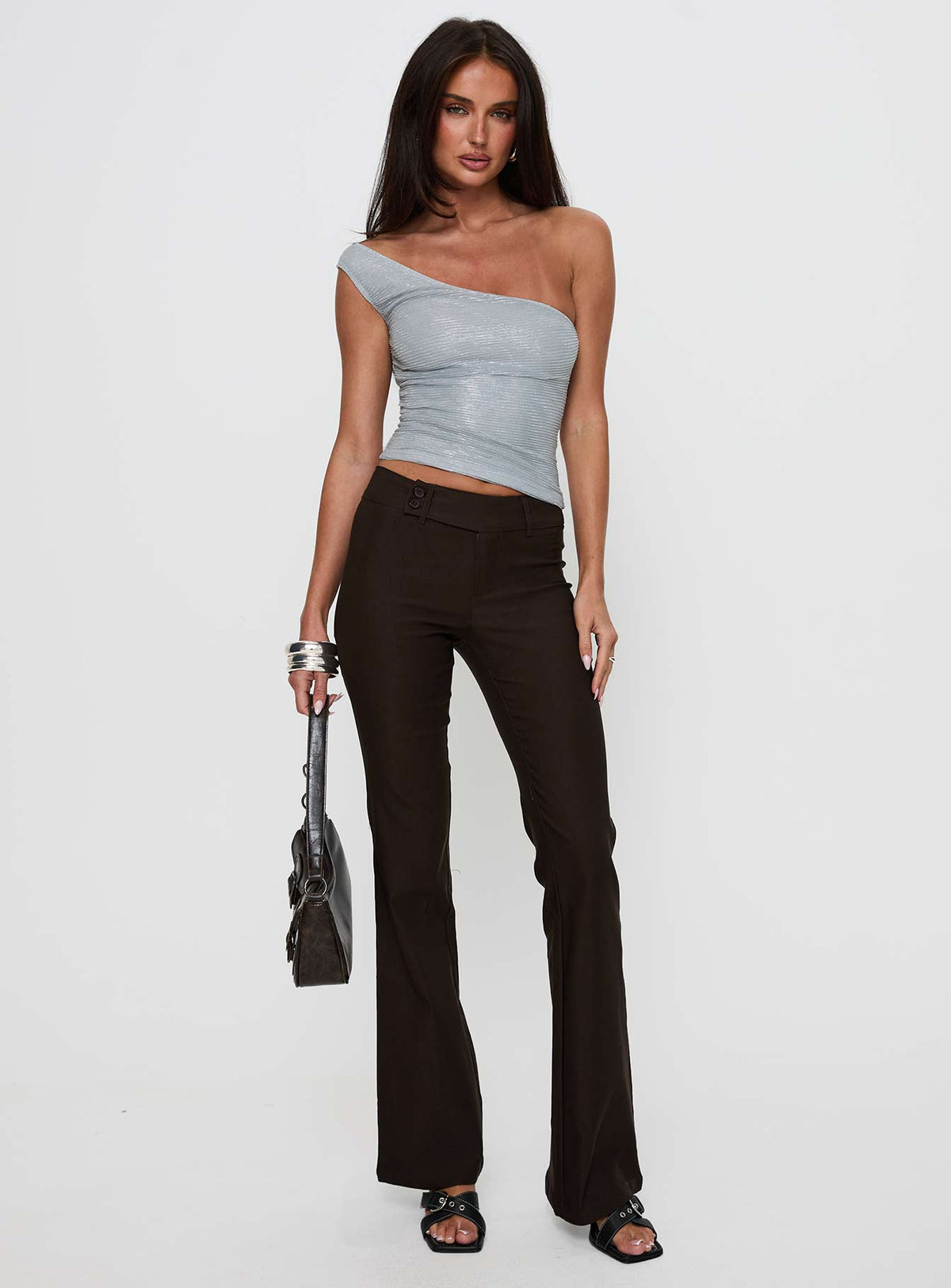 Kinkirk Flared Pants Chocolate