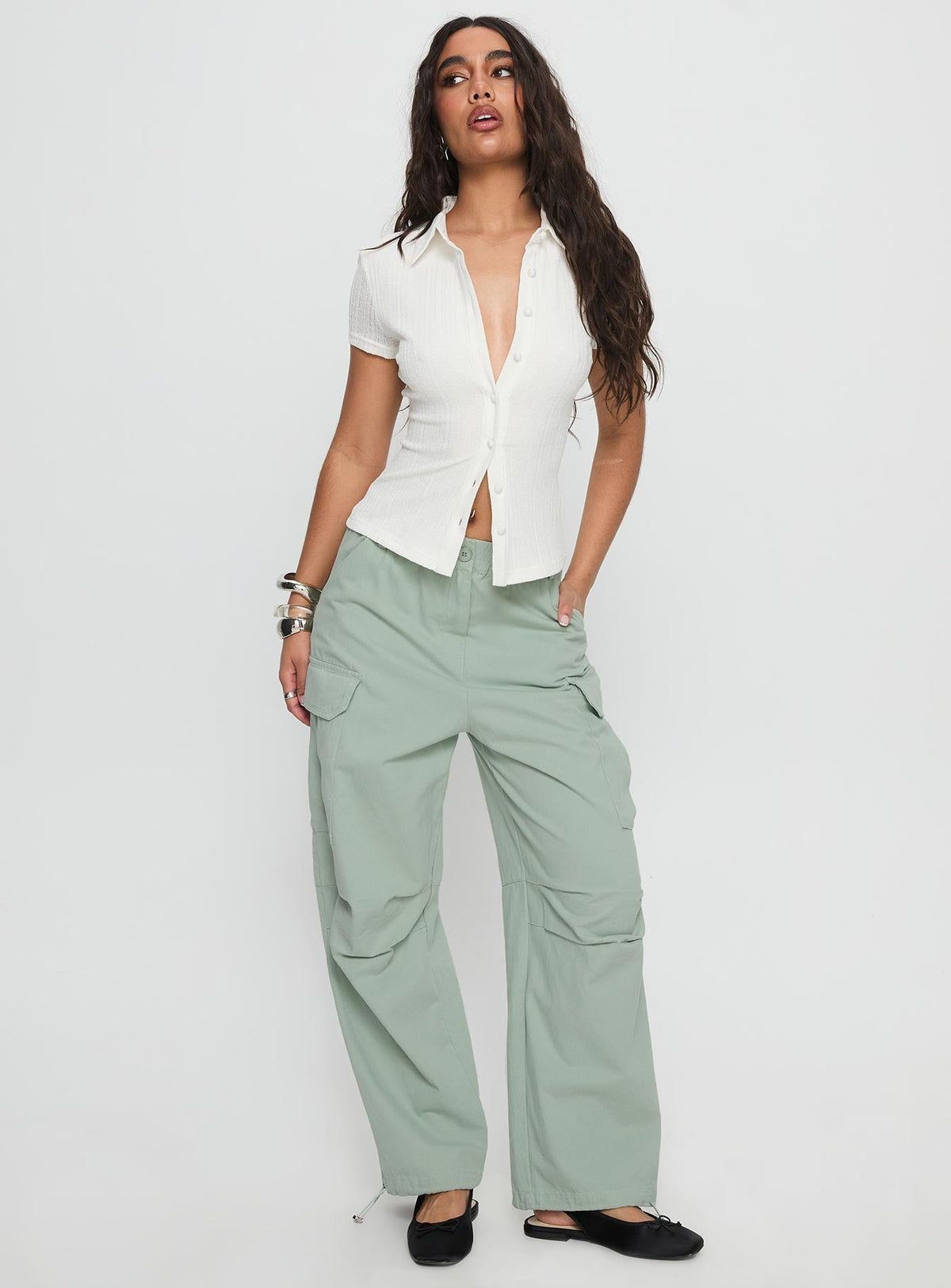 Elanthea Cargo Pants Green