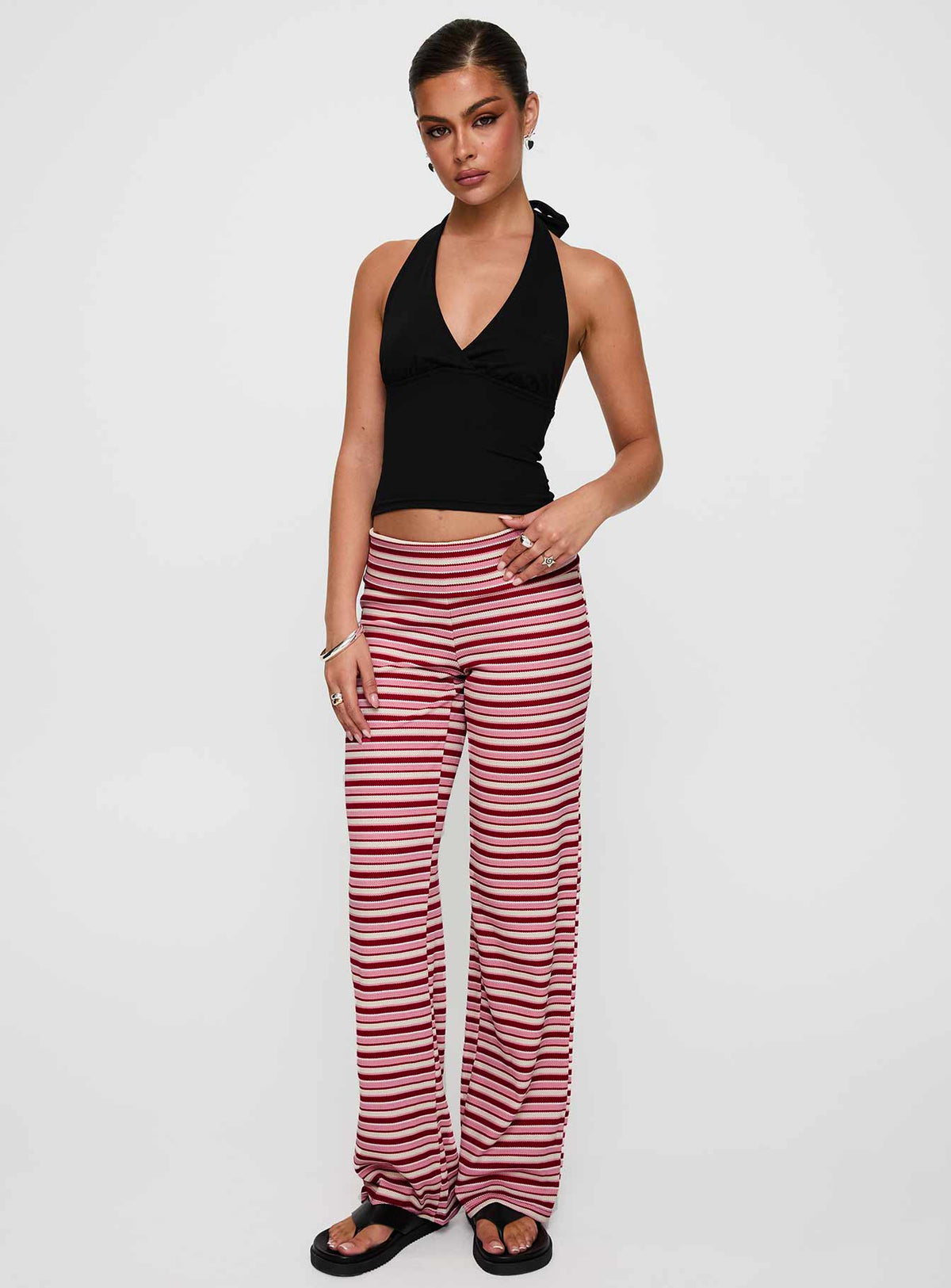 Dreamgirl Folded Pant Pink Multi