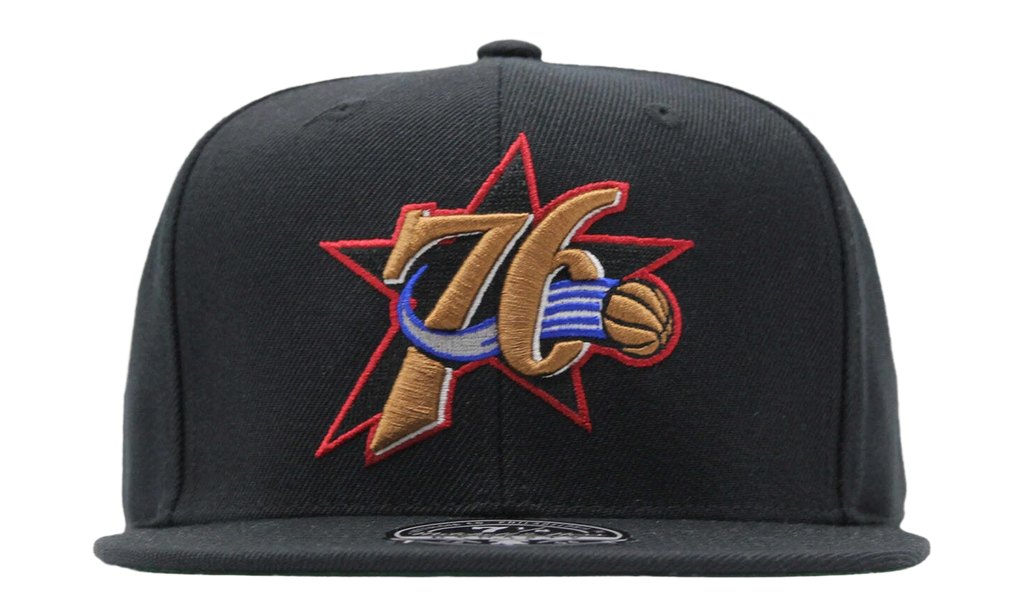 NBA Hardwood Classics Team Ground 2.0 Fitted Cap Philadelphia 76ers - Black HHSF3259 P76YYPPPBLCK