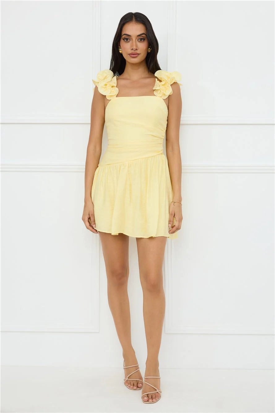 Copenhagen Charm Mini Dress Yellow