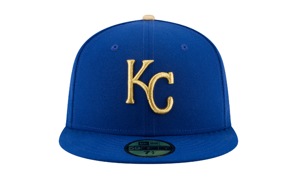 59FIFTY Kansas City Royals Authentic Fitted Hat Blue NE953