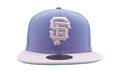 59FIFTY San Francisco Giants World Series Battle Bay Fitted Hat Purple Smoke / Pink - Brim / Sky Blue - Under Brim NE1086