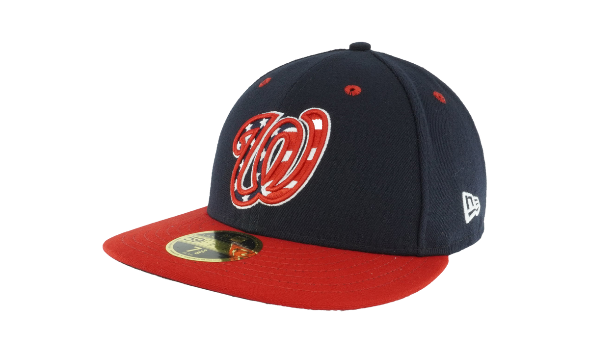 59FIFTY Washington Nationals Low Profile Authentic Fitted Hat Navy / Black - Brim NE975