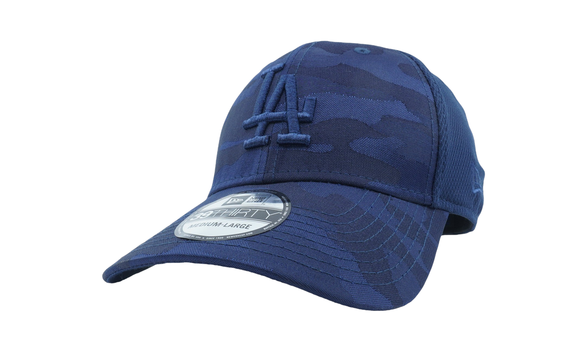 39THIRTY Los Angeles Dodgers Tonal Camo Stretch Fit Hat Blue Camo NE759
