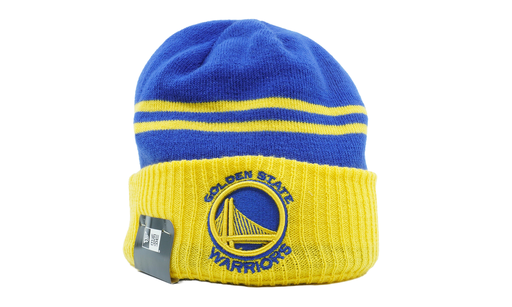 Golden State Warriors Arctic Trim Beanie Blue / Yellow NE1132
