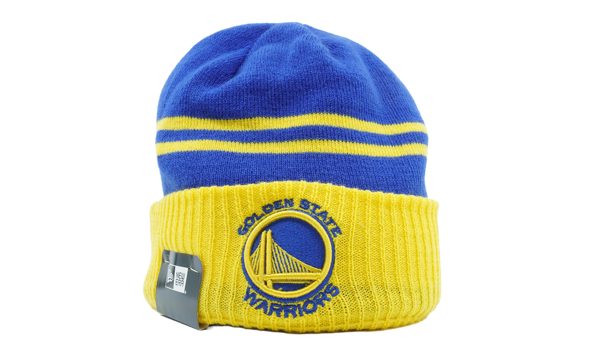 Golden State Warriors Arctic Trim Beanie Blue / Yellow NE1132