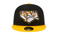 59FIFTY Rochester Red Wings 'Theme Night' Fitted Hat Black / Gold - Brim NE767