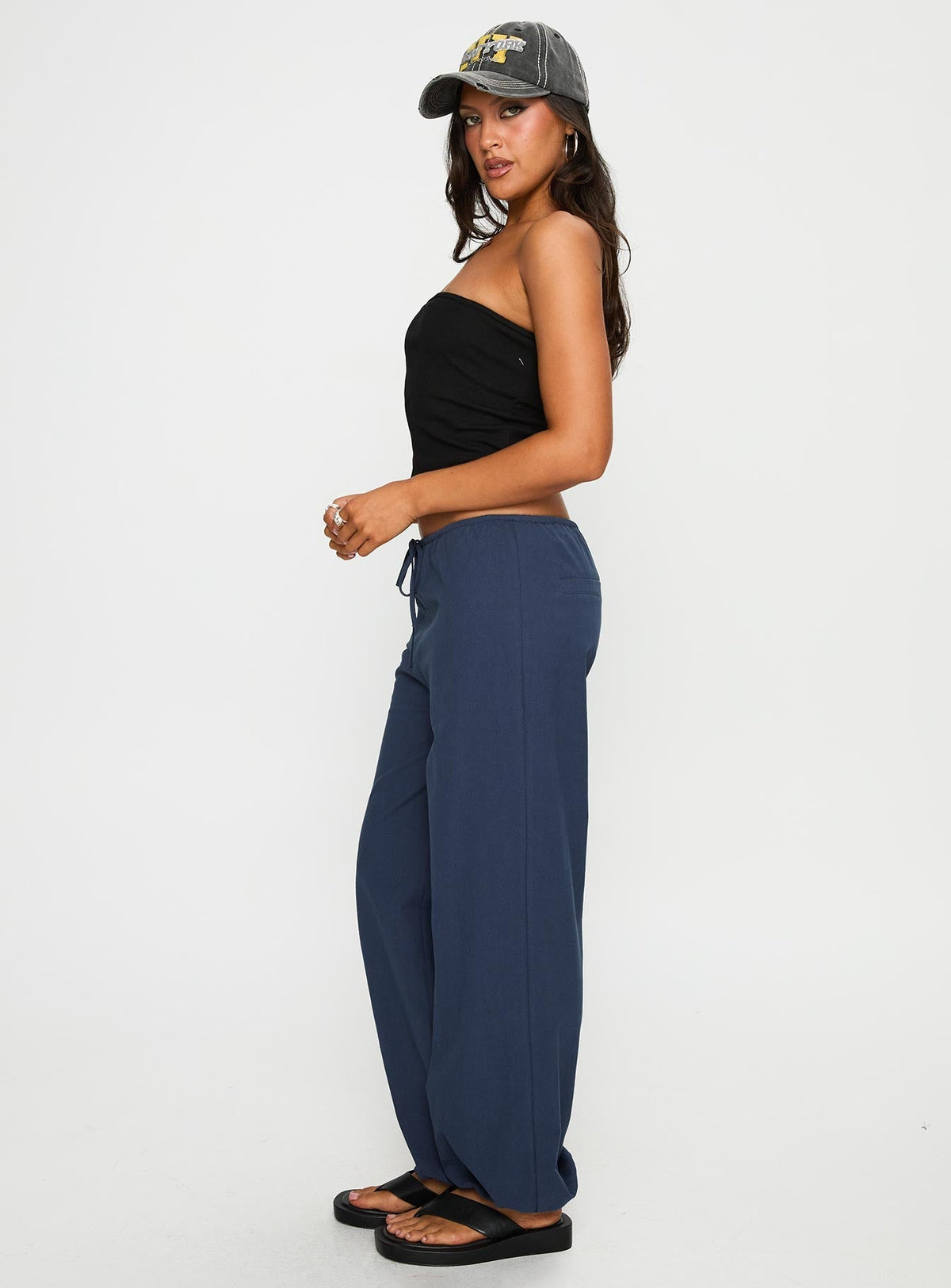 Zodie Low Waist Pants Navy