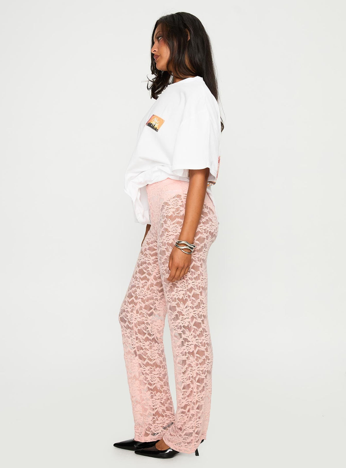 Peru Lace Pants Pink