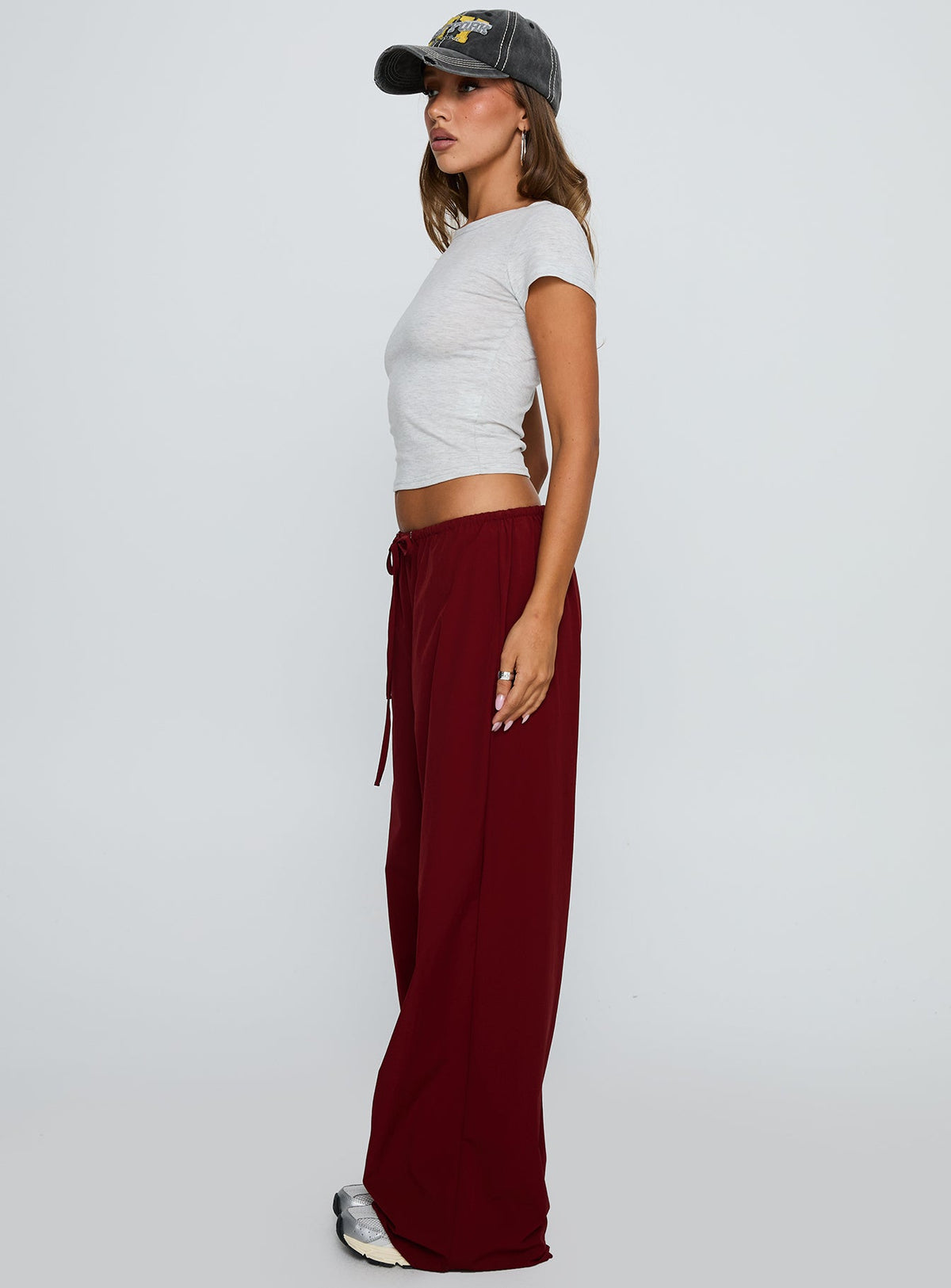 Jubel Wide Leg Pants Red