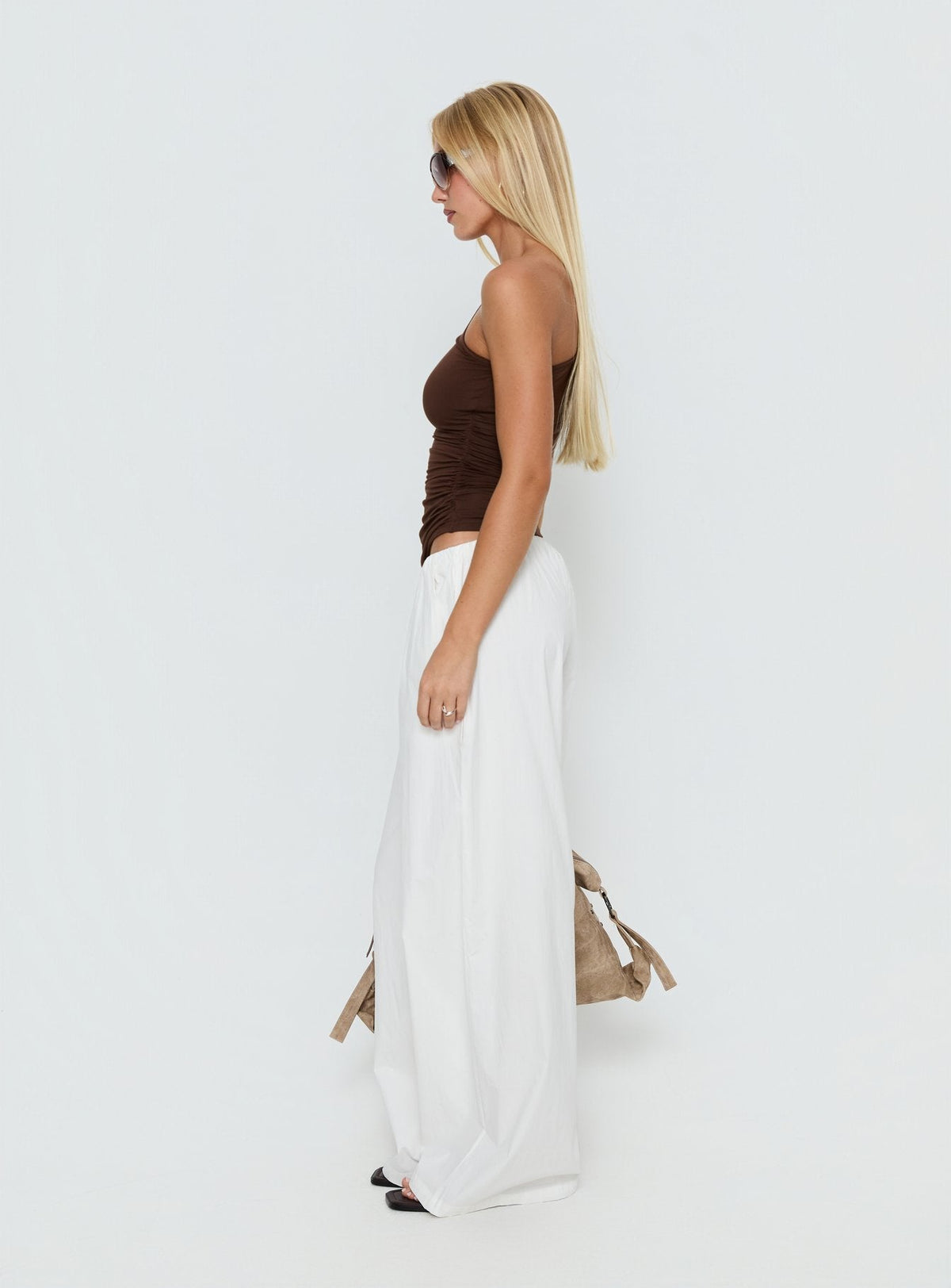 Lunea Concealed Waistband Pants White