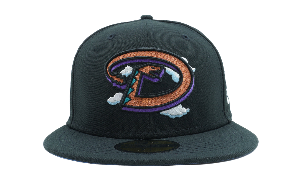 59FIFTY Arizona Diamondbacks 2001 World Series Comic Cloud Fitted Hat Dark Green / Blue - Under Brim NE817