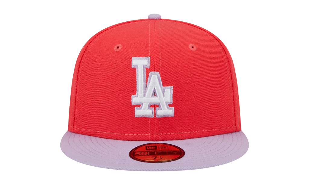 59FIFTY Los Angeles Dodgers Color Pack Fitted Hat Red / Lavender NE890