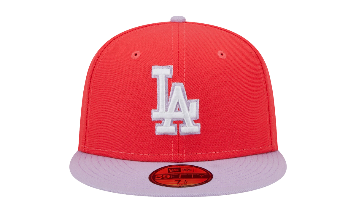 59FIFTY Los Angeles Dodgers Color Pack Fitted Hat Red / Lavender NE890