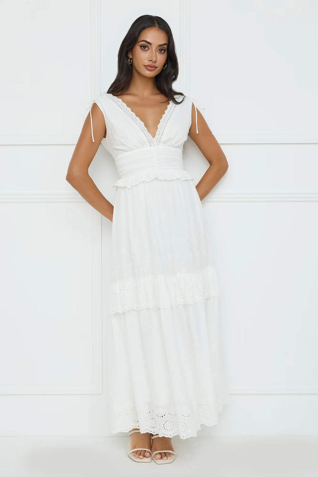 Desert Oasis Maxi Dress White