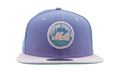 59FIFTY New York Mets 1969 World Series Fitted Hat Lavender / Pink - Brim / Sky Blue - Under Brim NE1085