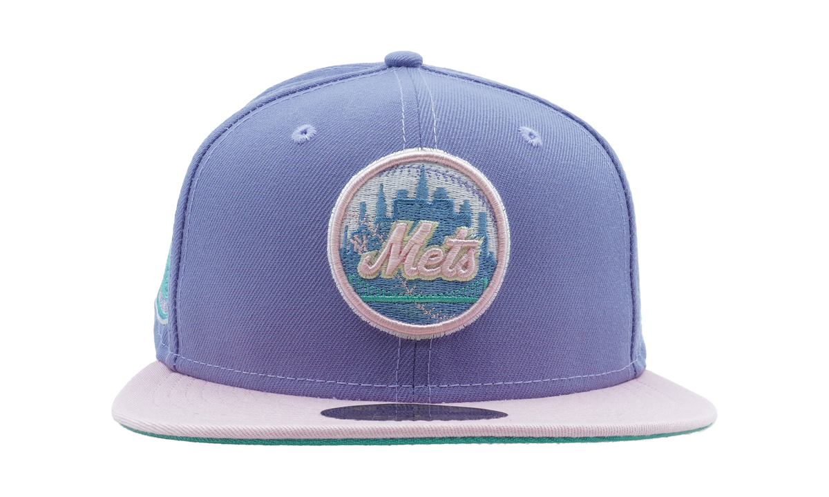 59FIFTY New York Mets 1969 World Series Fitted Hat Lavender / Pink - Brim / Sky Blue - Under Brim NE1085
