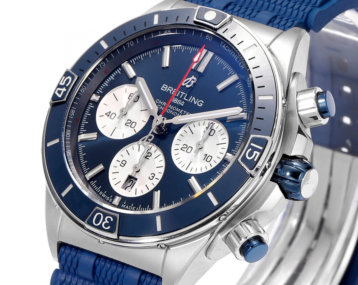 Breitling Silicone Bracelet Mechanical Watch #96675