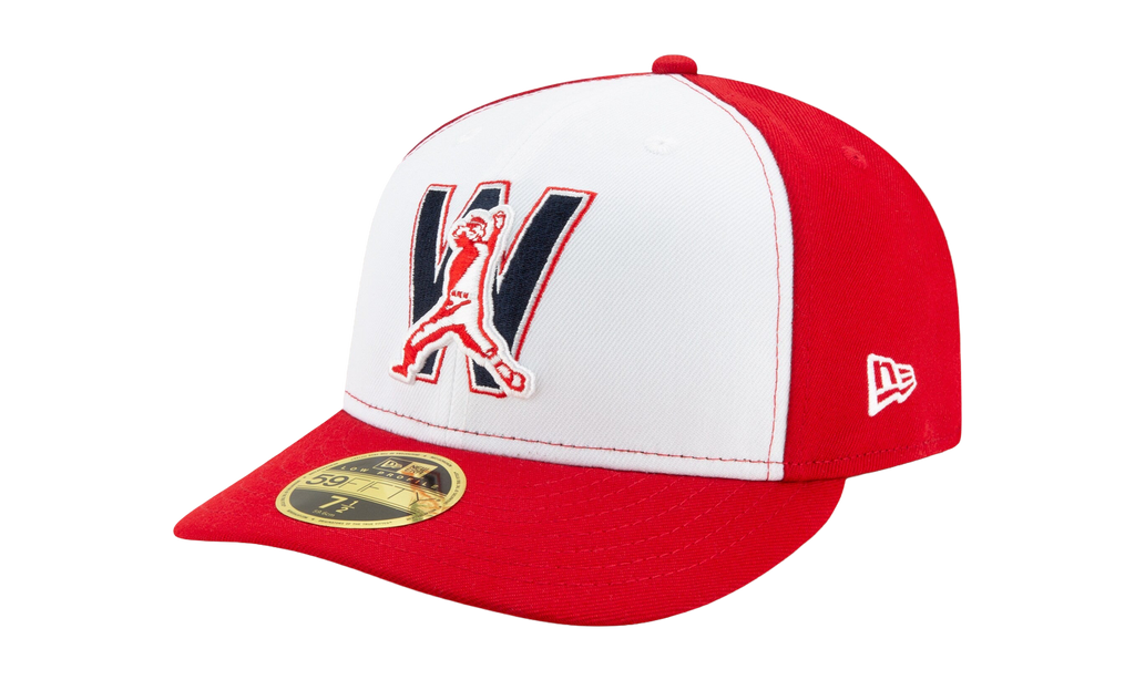 59FIFTY Washington Nationals 2020 Low Profile Authentic Fitted Hat White / Red - Brim NE1032