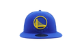 59FIFTY Golden State Warriors Logo Popped Fitted Hat Royal Blue NE1130